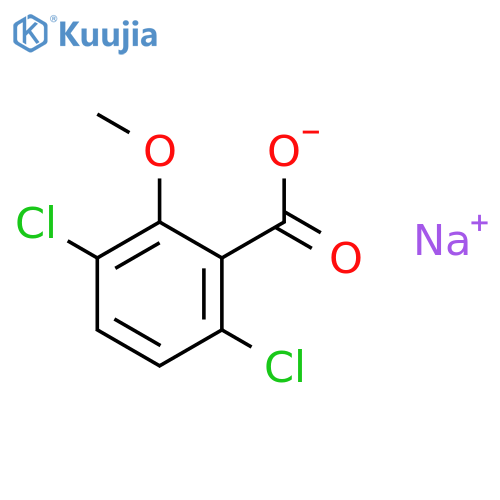 Dicamba sodiumsalt structure