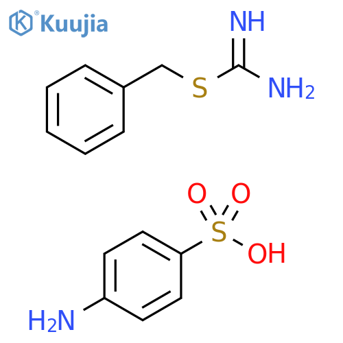 Benzenesulfonic acid, 4-amino-, compd. with phenylmethylcarbamimidothioate (1:1) structure