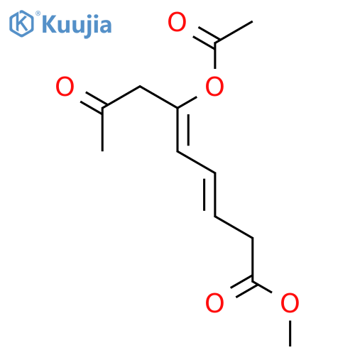 3,5-Nonadienoic acid, 6-(acetyloxy)-8-oxo-, methyl ester, (E,Z)- structure