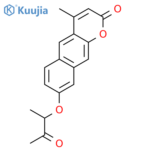2H-Naphtho[2,3-b]pyran-2-one, 4-methyl-8-(1-methyl-2-oxopropoxy)- structure