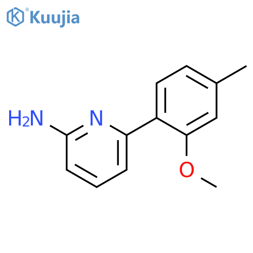 6-(2-methoxy-4-methylphenyl)-2-Pyridinamine structure