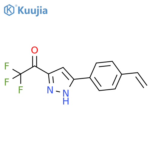 Ethanone, 1-[5-(4-ethenylphenyl)-1H-pyrazol-3-yl]-2,2,2-trifluoro- structure