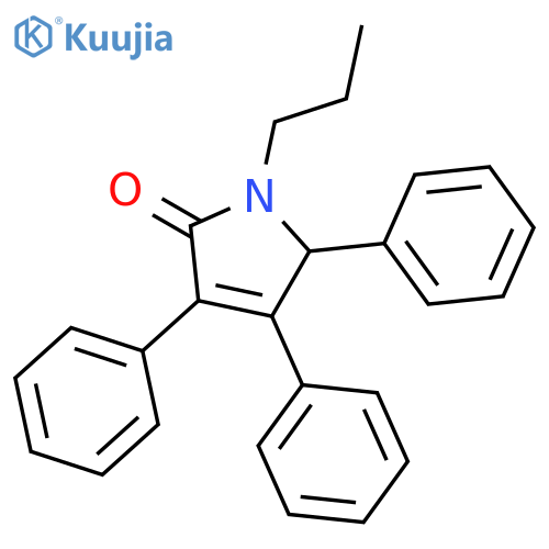2H-Pyrrol-2-one, 1,5-dihydro-3,4,5-triphenyl-1-propyl- structure