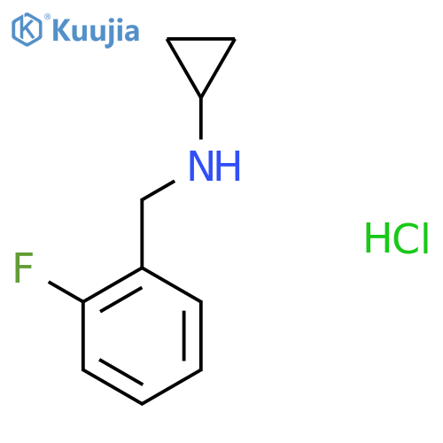 (1r)Cyclopropyl(2-fluorophenyl)methylamine hydrochloride structure
