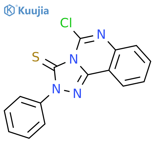 1,2,4-Triazolo[4,3-c]quinazoline-3(2H)-thione, 5-chloro-2-phenyl- structure
