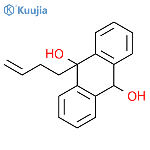 9,10-Anthracenediol, 9-(3-butenyl)-9,10-dihydro- structure