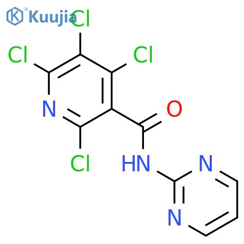 3-Pyridinecarboxamide, 2,4,5,6-tetrachloro-N-2-pyrimidinyl- structure