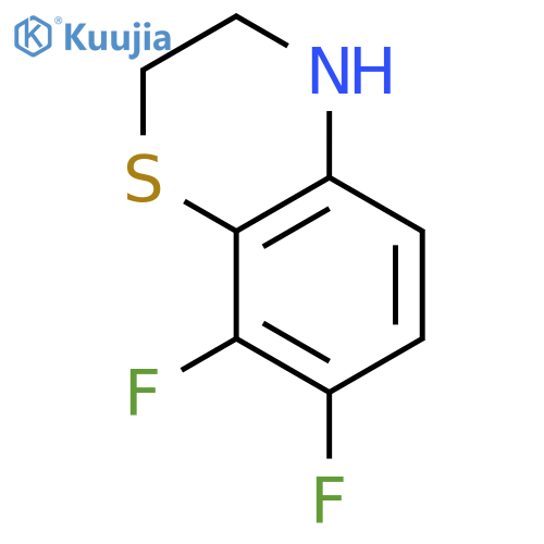 2H-1,4-Benzothiazine,7,8-difluoro-3,4-dihydro- structure