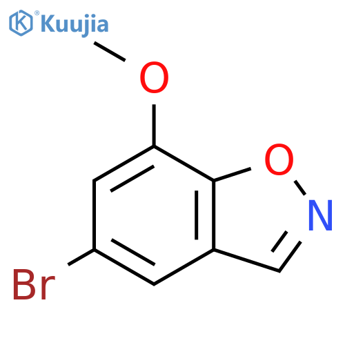 1,2-Benzisoxazole, 5-bromo-7-methoxy- structure
