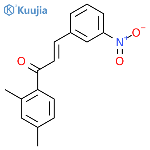 (2E)-1-(2,4-Dimethylphenyl)-3-(3-nitrophenyl)prop-2-en-1-one structure