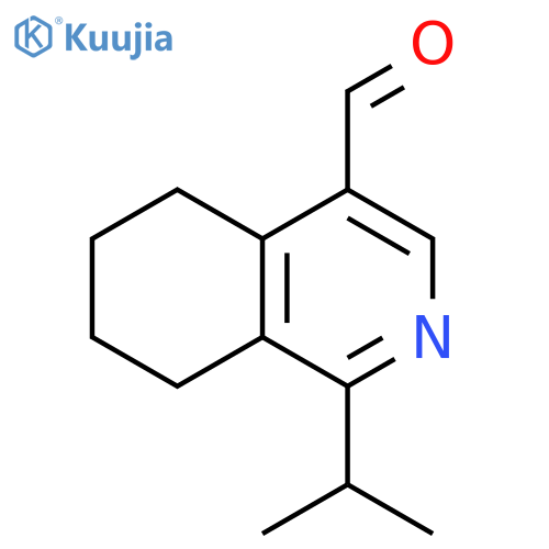 1-(propan-2-yl)-5,6,7,8-tetrahydroisoquinoline-4-carbaldehyde structure