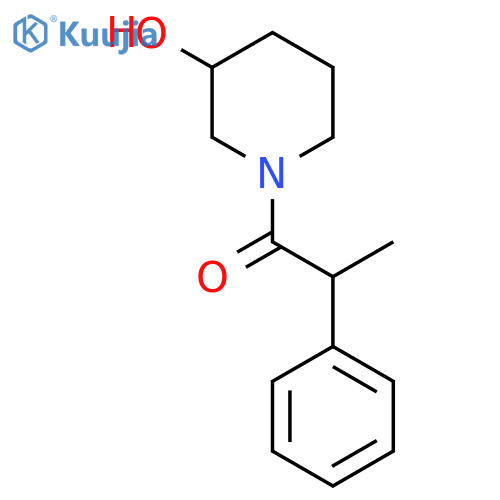 1-(3-Hydroxypiperidin-1-yl)-2-phenylpropan-1-one structure