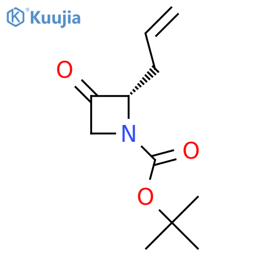 tert-butyl (2S)-2-allyl-3-oxo-azetidine-1-carboxylate structure