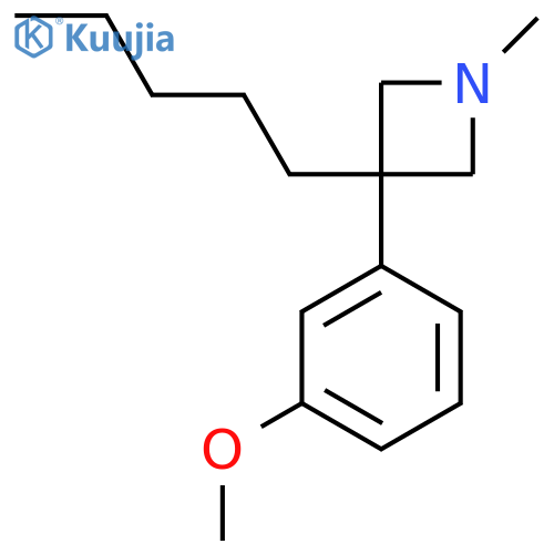 3-(3-methoxyphenyl)-1-methyl-3-pentylazetidine structure