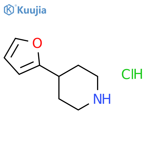 4-(furan-2-yl)piperidine hydrochloride structure