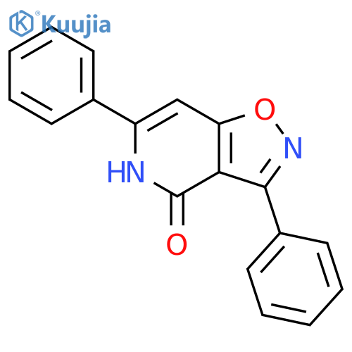 Isoxazolo[4,5-c]pyridin-4(5H)-one, 3,6-diphenyl- structure