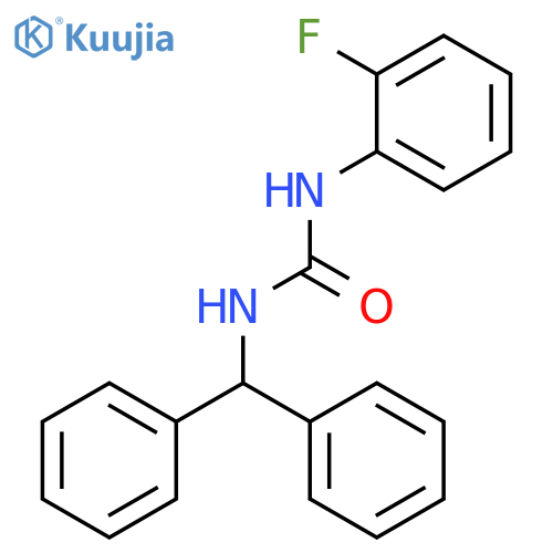Urea, N-(diphenylmethyl)-N'-(2-fluorophenyl)- structure
