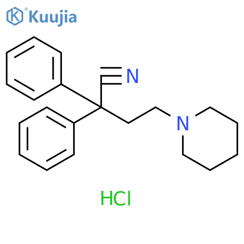 2,2-Diphenyl-4-(piperidin-1-yl)butanenitrile Hydrochloride structure