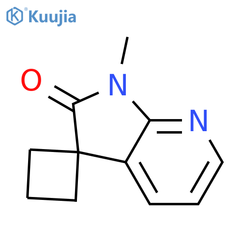 Spiro[cyclobutane-1,3'-[3H]pyrrolo[2,3-b]pyridin]-2'(1'H)-one, 1'-methyl- structure
