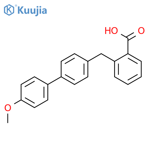 Benzoic acid, 2-[(4'-methoxy[1,1'-biphenyl]-4-yl)methyl]- structure