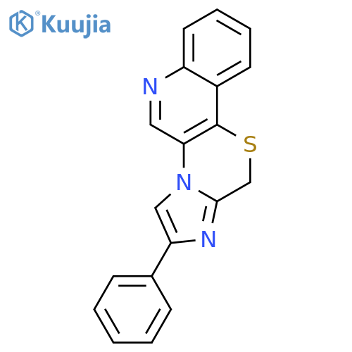 12H-Imidazo[1',2':4,5][1,4]thiazino[3,2-c]quinoline, 2-phenyl- structure