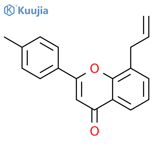 4H-1-Benzopyran-4-one, 2-(4-methylphenyl)-8-(2-propenyl)- structure
