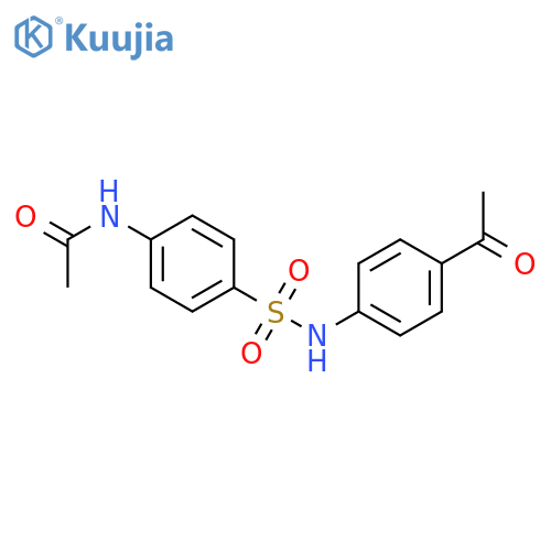 Acetamide, N-[4-[[(4-acetylphenyl)amino]sulfonyl]phenyl]- structure