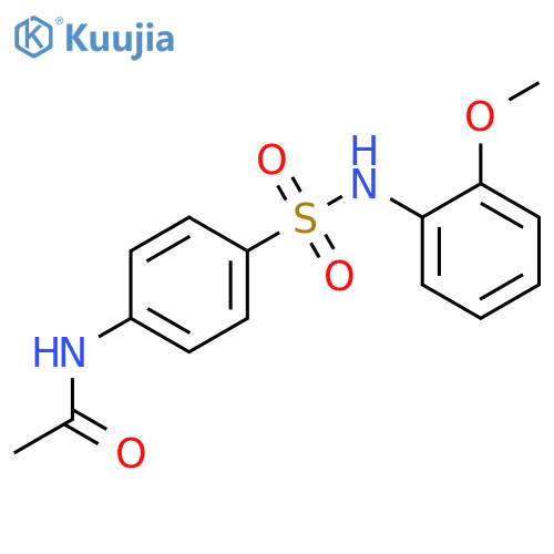 N-(4-{[(2-methoxyphenyl)amino]sulfonyl}phenyl)acetamide structure
