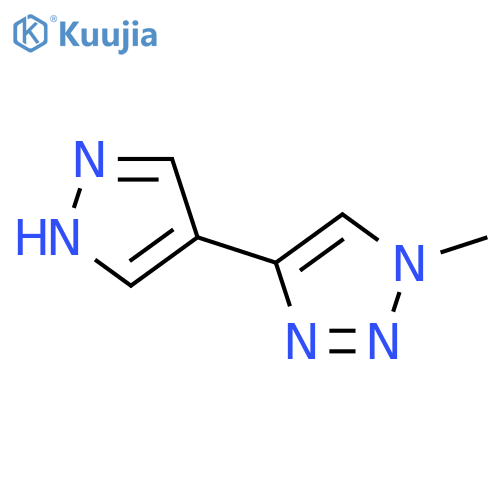 1-methyl-4-(1H-pyrazol-4-yl)-1H-1,2,3-triazole structure
