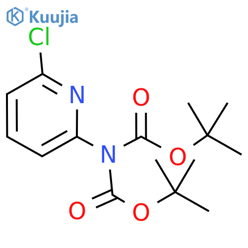 di-tert-butyl 6-chloropyridin-2-yliminodicarbonate structure