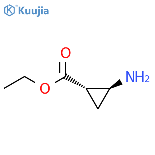 Cyclopropanecarboxylic acid, 2-amino-, ethyl ester, (1S,2S)- structure