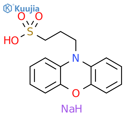 3-(10H-phenoxazin-10-yl)propane-1-sulfonic acid  sodium salt structure