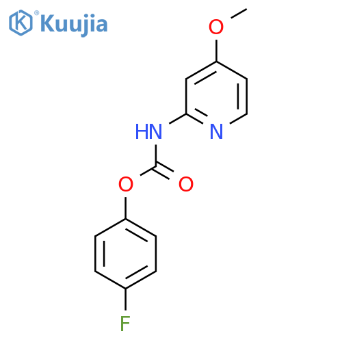 (4-Fluorophenyl) N-(4-methoxypyridin-2-yl)carbamate structure