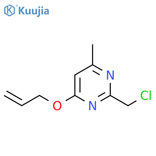 Pyrimidine, 2-(chloromethyl)-4-methyl-6-(2-propenyloxy)- structure