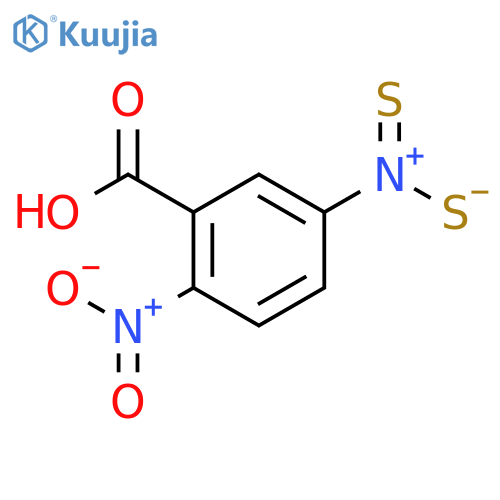 Benzoic acid, 5-(dithionitro)-2-nitro- structure