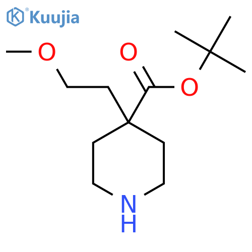 tert-butyl 4-(2-methoxyethyl)piperidine-4-carboxylate structure