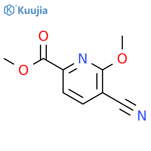 2-Pyridinecarboxylic acid, 5-cyano-6-methoxy-, methyl ester structure