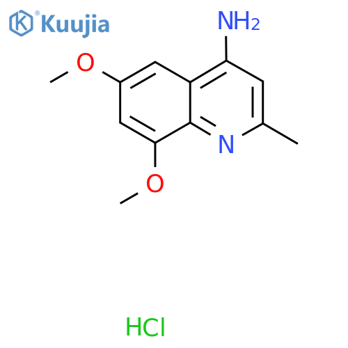 6,8-Dimethoxy-2-methylquinolin-4-amine hydrochloride structure
