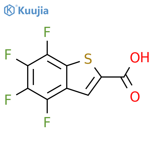 4,5,6,7-tetrafluoro-1-benzothiophene-2-carboxylic acid structure