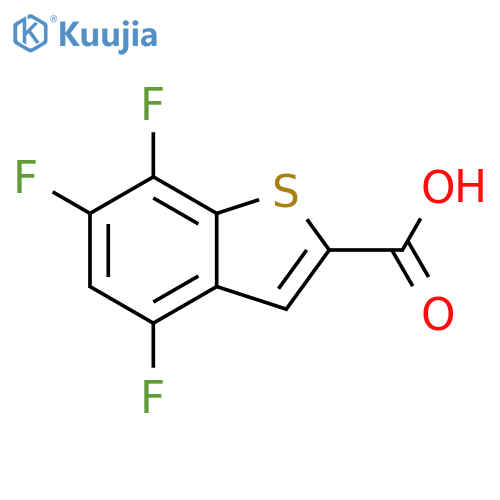 4,6,7-trifluoro-1-benzothiophene-2-carboxylic acid structure