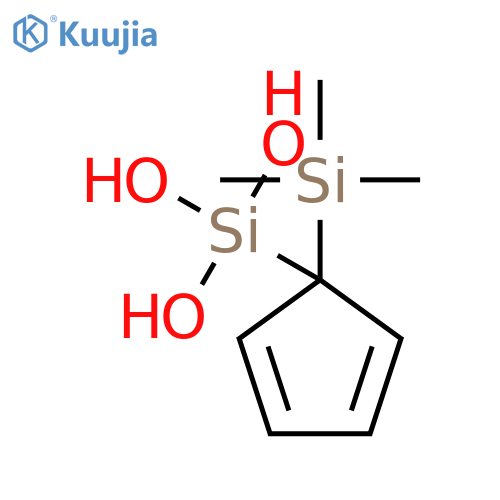 Silanetriol, [1-(trimethylsilyl)-2,4-cyclopentadien-1-yl]- structure