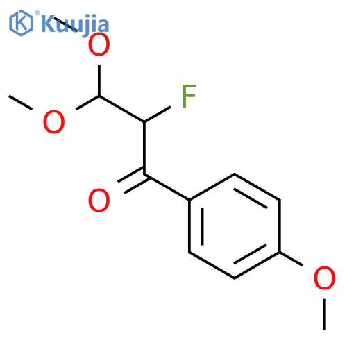 1-Propanone, 2-fluoro-3,3-dimethoxy-1-(4-methoxyphenyl)- structure