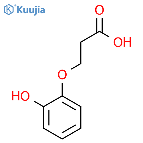 3-(2-hydroxyphenoxy)propanoic acid structure