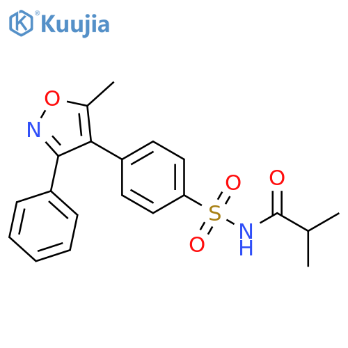 2-Methyl-N-4-(5-methyl-3-phenyl-4-isoxazolyl)phenylsulfonylpropanamide structure