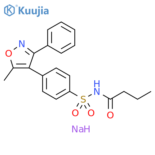N-4-(5-Methyl-3-phenyl-4-isoxazolyl)phenylsulfonyl-butanamide Sodium Salt structure