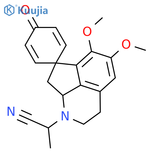 N,O,O-Tridemethylpronuciferine; (R)-form, 6,7-Di-Me ether, N-(1S-cyanoethyl) structure