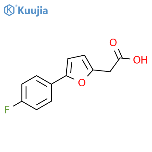 2-5-(4-fluorophenyl)furan-2-ylacetic acid structure