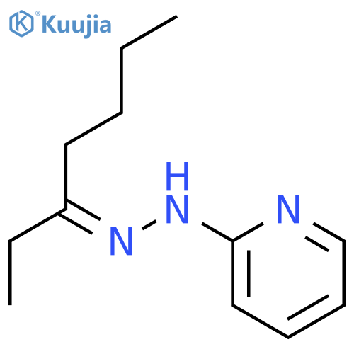 3-Heptanone,2-(2-pyridinyl)hydrazone structure