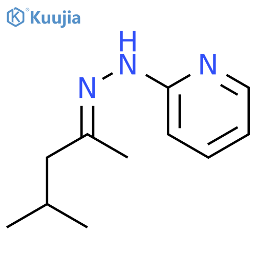 2-Pentanone,4-methyl-, 2-(2-pyridinyl)hydrazone structure