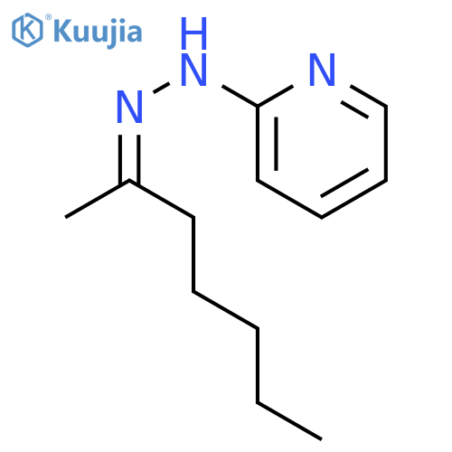 2-Heptanone,2-(2-pyridinyl)hydrazone structure